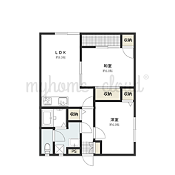 コモ・ドありえ 2LDKの間取図画像