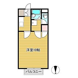ルバンヴェール勝間田 1Kの間取図画像