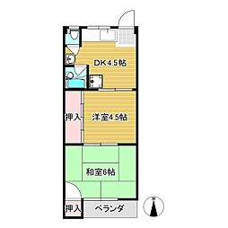 カレント沼 2Kの間取図画像