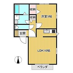 スリーゼ田町2 1LDKの間取図画像