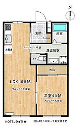 ファミール宝石台1 1LDKの間取図画像