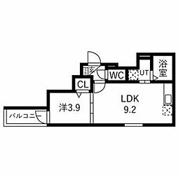 ルアナテラス38 1LDKの間取図画像