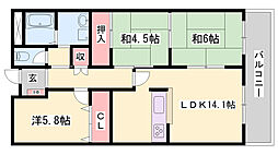 パストラル21 3LDKの間取図画像
