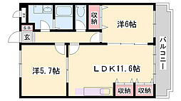 アクロポリス,1 2LDKの間取図画像