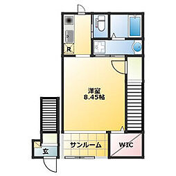 Creatio 1Kの間取図画像