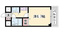 ブレス宝祥 1Kの間取図画像
