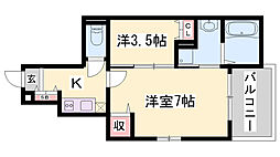 ラ・フォーレ 1SKの間取図画像