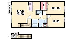 ベル・セーズ 2LDKの間取図画像