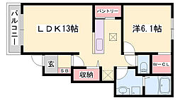 ヴァンベール城西I 1階