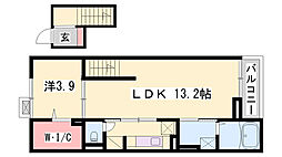 フィレールデュトラジャ7 1LDKの間取図画像
