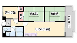 メゾン今在家 3LDKの間取図画像