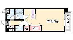 OA.FLAT西延末 ワンルームの間取図画像