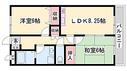 ピセアリー段 2LDKの間取図画像