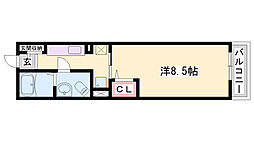 アクロポリス5 1Kの間取図画像