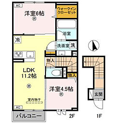 アンクレール 2階