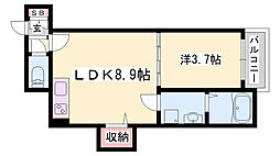 Habitasion京口 1LDKの間取図画像
