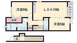 プラシード和 上郡B 2階/-