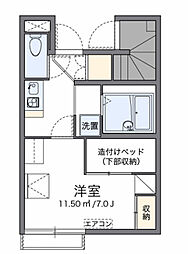レオパレス城下 1Kの間取図画像
