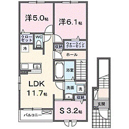サンセールIX A 2階/-