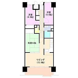 高砂アーバンコンフォート 3LDKの間取図画像