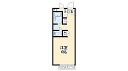 ウッドベル 1Kの間取図画像