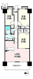 グレーシィ須磨アルテピア3番街・2 3LDKの間取図画像