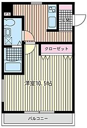 湘南台Nビル 1Kの間取図画像