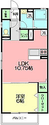 ディアベルジュ 1LDKの間取図画像