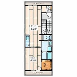 PACE鵠沼海岸 1LDKの間取図画像