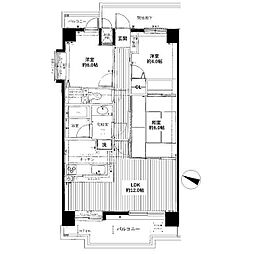 ダイアパレス湘南台 3LDKの間取図画像