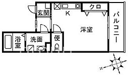 LEGEND 1Kの間取図画像