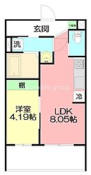 GrandArbre 1LDKの間取図画像