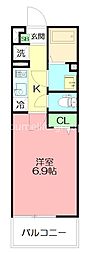 リブリ・辻堂 1Kの間取図画像