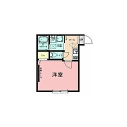 ハイズ湘南茅ケ崎 1Kの間取図画像
