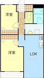 ピア湘南夕陽ヶ丘 1SLDKの間取図画像