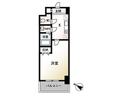 KADOIETSUJIDO 1Kの間取図画像
