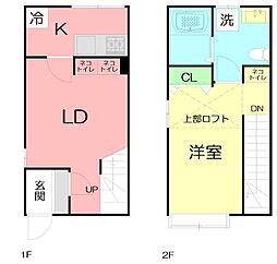 (仮称)ホンと猫の居場所 1LDKの間取図画像