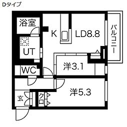 クラッセ札幌シティアクシア・サウステラス 1階/-