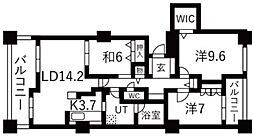 アパタワーズ札幌大通公園 3LDKの間取図画像
