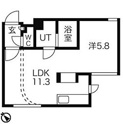 Belleza 1LDKの間取図画像