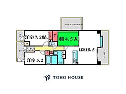 エステムコート吹田片山公園フローラ 3LDKの間取図画像