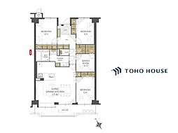 エンゼルハイムリバーサイド高槻 3LDKの間取図画像