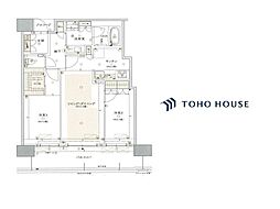 ザ・パークハウス中之島タワー 2LDKの間取図画像