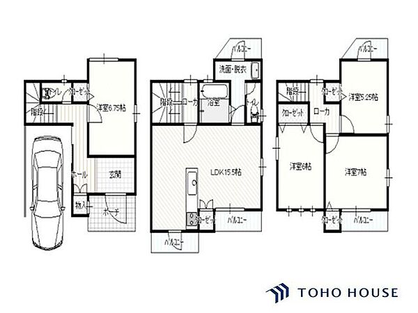 間取りを拡大表示