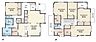 間取り：間取図5SLDK、建物面積182.34m2の間取り図です。1FにLDK24帖、2Fに洋室4部屋を配置したゆとりあるプランです。