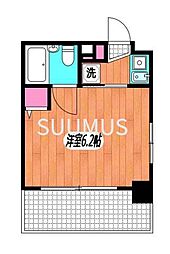 エクセリア新宿第2 1Kの間取図画像