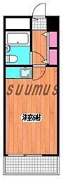 新宿御苑ダイカンプラザ ワンルームの間取図画像