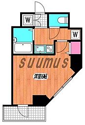 エクセリア早稲田2 1Kの間取図画像