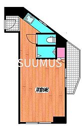 オリエンタル千駄ヶ谷 ワンルームの間取図画像