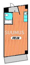 新宿パークサイド永谷 ワンルームの間取図画像